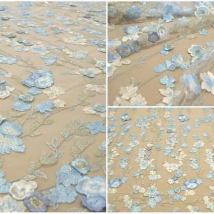 Мереживо MX301 блакитне, м