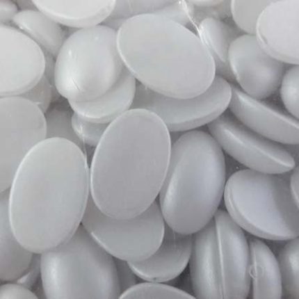 овали половинка матовий 11*16 білий 0,25кг