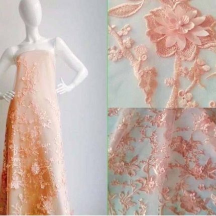 Мереживо MX181 персиковий, м