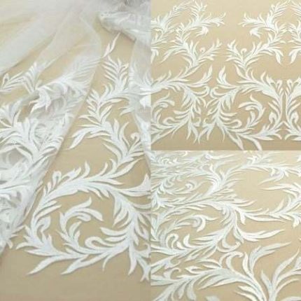 Мереживо MX061 white, м