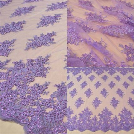 Мереживо YJ390 фіолетовий, м