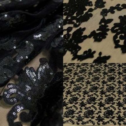 Мереживо 451 black, м