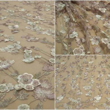 Мереживо MX301 брудно-рожеве, м