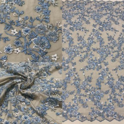 Мереживо 9615 блакитне, м