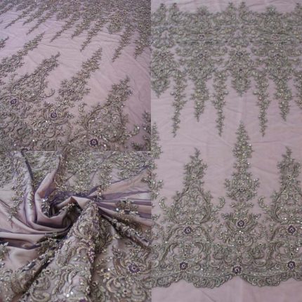 Мереживо H0205 темно-фіолетовий, м