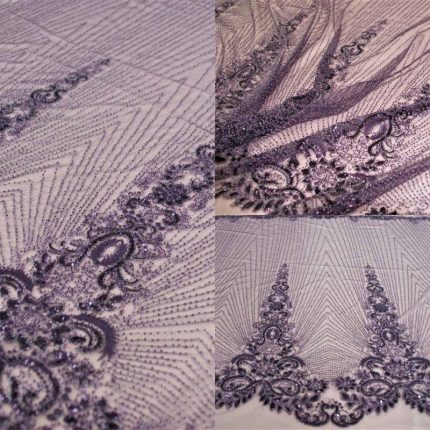 Мереживо W592 фіолетовий, м