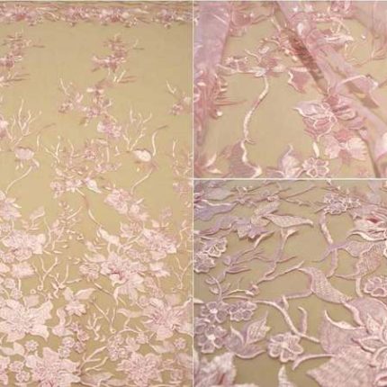 Мереживо MX011 розовий, м