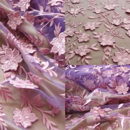 Мереживо MX239 рожевий, м