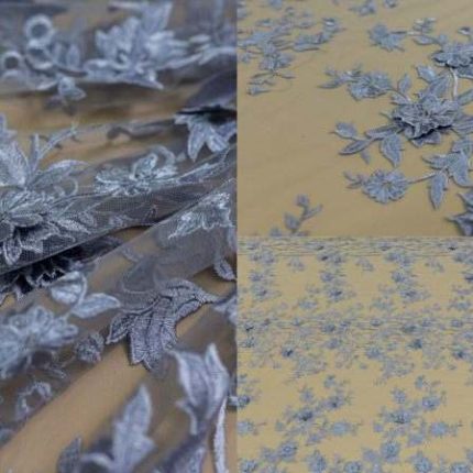 Мереживо MX006 сірий, м