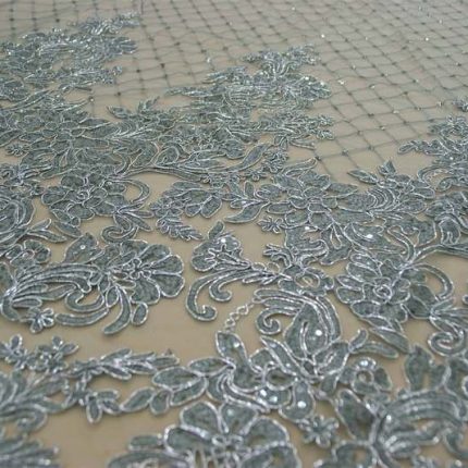 Мереживо YJ556 сіре, м