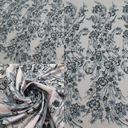 Мереживо H0228 бірюзове, м