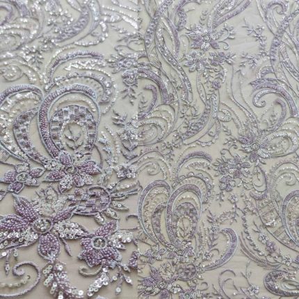 Мереживо G514 фіолетове, м